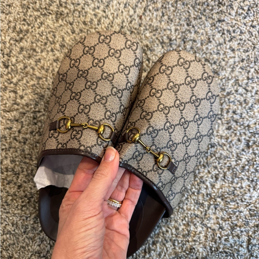 Patterned Slide Sandals - image 2